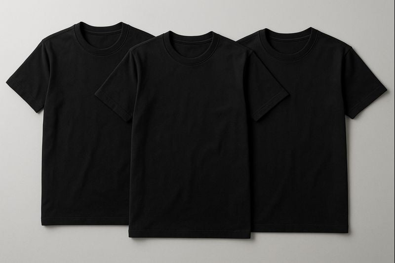 Short Sleeve T-Shirts 3 Pack - Black